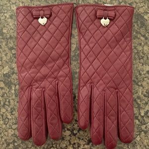 Brand New genuine leather Coach quilted gloves